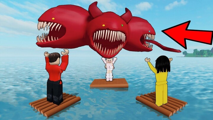 Yuta, Mio Dan Baby Celine, Mancing Dapat Hiu Kepala 3 PART 4  ROBLOX