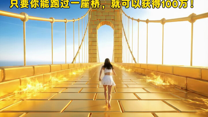 แค่วิ่งข้ามสะพานก็ได้เงิน 1 ล้าน คุณกล้ามาลองไหม?