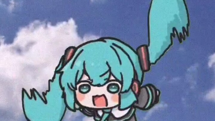 Miku hanya sedang terbang