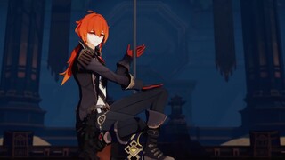 【公子/钟离/迪卢克/魈】枪摆好了你们上去自己动吧【原神MMD/钢管舞】