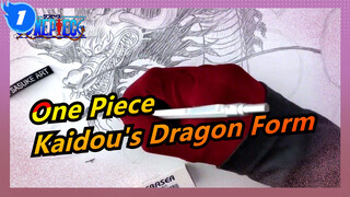 [One Piece] Drawing Kaidou's Dragon Form with Colored Pencil_1