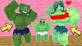 Monster School : Zombie Hulk Family - Adventure Story - Minecraft Animation