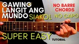 SIAKOL - GAWING LANGIT ANG MUNDO CHORDS (EASY GUITAR TUTORIAL) for BEGINNERS
