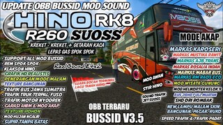 UPDATE OBB BUSSID V3.5 SOUND SUOSS HINO RK8 R260 | MARKAS KAROSERI | BUS SIMULATOR INDONESIA