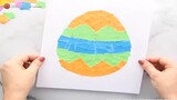 Torn paper easter eggs