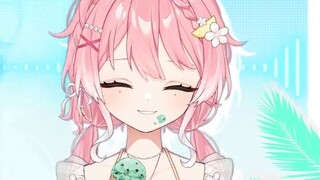[Live2D model display] Super ~ smart summer swimsuit cream fox 💘 so cute!