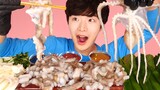 ENG SUB)WoW! Raw Octopus(TangTang)Exotic food Eat Mukbang!🐙ASMR 후니 Hoony Eatingsound