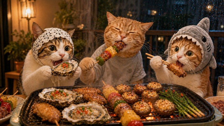 Ngày mưa ở nhà cũng có thể tự do nướng thịt