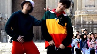 [Kpop in public] Help me sisters! This boy who did the cover dance looks so much like Guo Guo! BTS—G