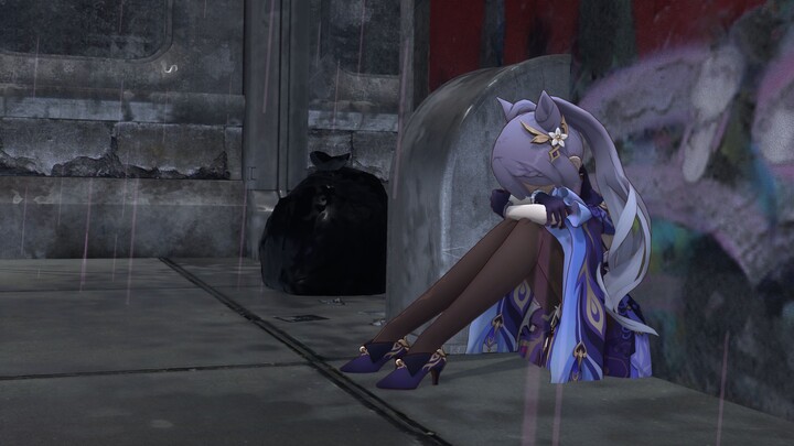 Who would have thought that Keqing would cry alone in the rain?