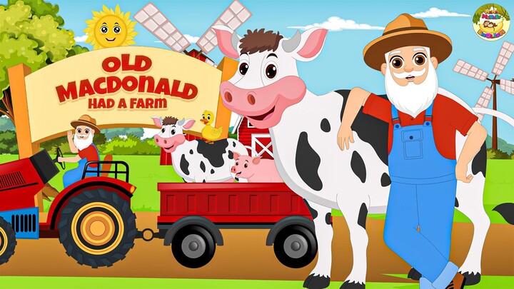 Old MacDonald | Old MacDonald Had A Farm | Nursery Kids Songs | MaMa Monkey English
