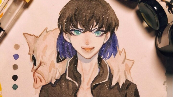 [Color ink] Hashibira Inosuke