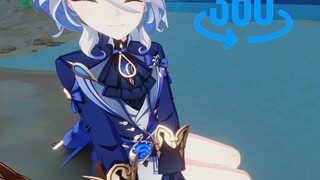 【原神MMD | 全景360°】来和芙芙一起看烟花吧！🥳