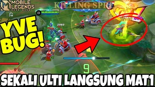 CHEAT OR BUG YVE ONE HIT ULTIMATE ?! LAGI VIRAL SETELAH BUG YSS DI FIX! | MOBILE LEGENDS: BANG BANG