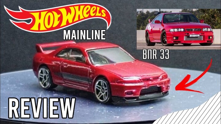 Hot Wheels Red Nissan Skyline BNR33 Review