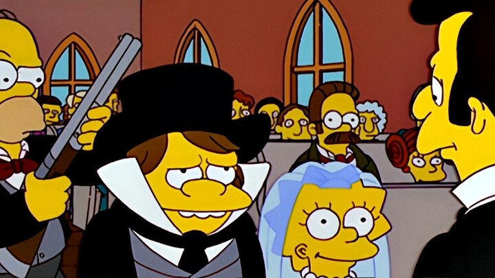 Lisa married the school bully by "hand", but Bart ran away with his brother-in-law. "The Simpsons" 1