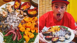 Trying EXOTIC KOREAN SEAFOOD in Busan | Eating Squirming RAW OCTOPUS in Korea