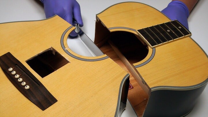 Tay guitar cũng đến làm việc? Hãy cứu cây đàn guitar! [Hoạt hình dừng chuyển động]