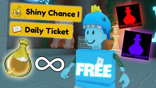 Cách Lấy SHINY BOOST FREE VĨNH VIỄN và 2 DAILY RAID TICKET || Anime Fighters Simulator