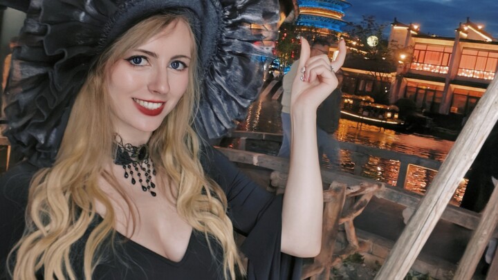 German Witch Transforms into a Chinese Nuo Goddess