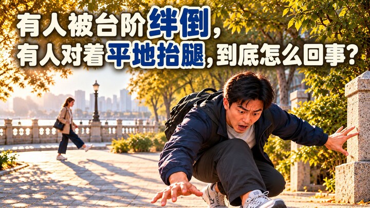 Falling down the stairs might not even be your fault for being distracted!
