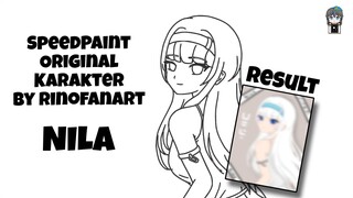 [Speedpaint] menggambar karakter OC Nila by Rinofanart