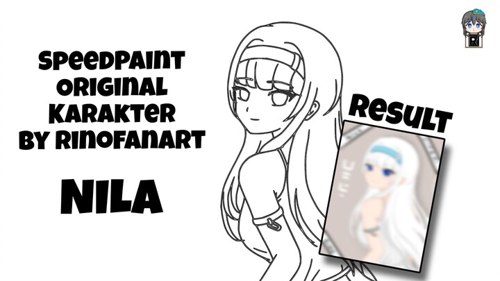 [Speedpaint] menggambar karakter OC Nila by Rinofanart