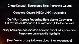 Chase Dimond  course - Ecommerce Email Marketing Course downloaded