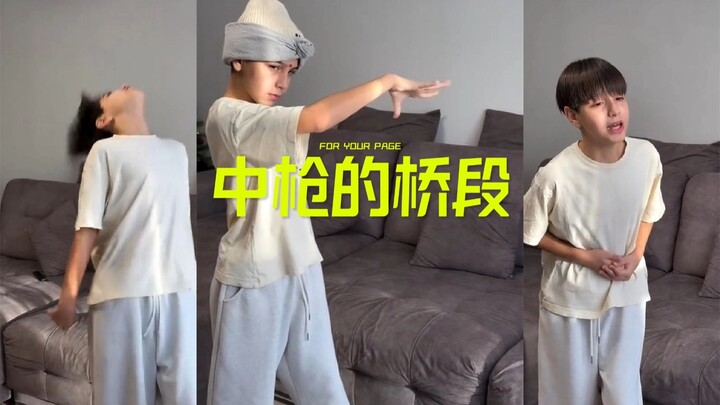 Bắt chước các cảnh bị bắn trong phim truyền hình và điện ảnh các nước, đến đoạn Ấn Độ là tôi không n