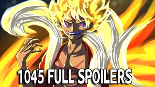 ONE PIECE CHAPTER 1045 FULL SPOILERS! LUFFYS GOD FORM?