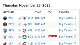 NBA Picks l November 23, 2023 l Philippine Time | Pinoy Silent Picks