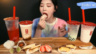 Bánh ngọt và trà sữa Gongcha phần 4 #anngonmoingay