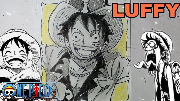 menggambar Luffy