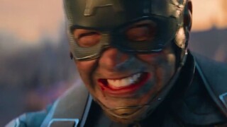 Captain America melawan pasukan Thanos sendirian, dia selalu berada di garis depan pertempuran