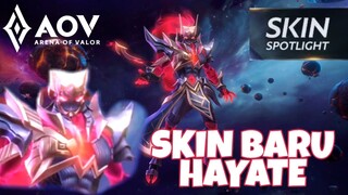 HAYATE REDRUM GALAXY SKIN BARU AOV | KINGOFBOSS | ARENA OF VALOR | LiênQuân | ROV | 傳說對決