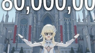 [Genshin Impact 2nd Anniversary] The artist personally built the 800 million Monde Cathedral, and the brother and sister Paimon took a 4k photo together