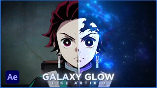 GALAXY GLOW EFFECT Like Artix.0 - After Effects AMV Tutorial (Free Preset)