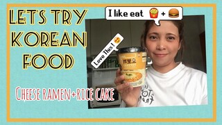 LETS TRY KOREAN FOOD||CHEEZYRAMEN+TOOPOKKI