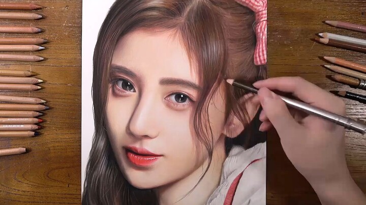 Color pencil drawing - Ju Jingyi