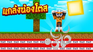 จะเกิดอะไรขึ้น เมื่อมาแกล้งน้อง เอาระเบิดฝังดินมาแกล้งโคตรฮา!!(Minecraftแกล้ง)