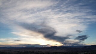 langit yang indah di sore hari