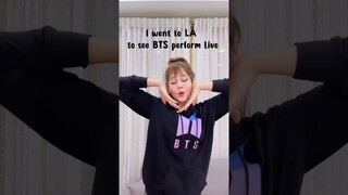 I WENT TO THE BTS CONCERT IN LA 💜 #Shorts