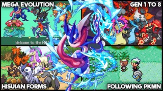 Update Pokemon GBA Rom With Mega Evolution, Dexnav, Improve Battle Engine, Gen 1 to 8, Hisuian Forms