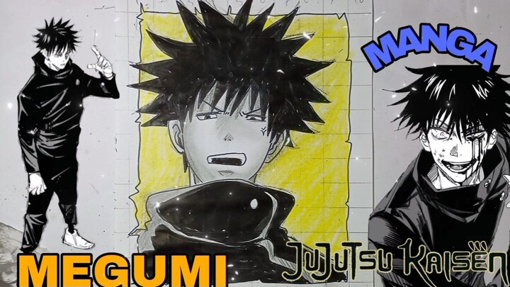 menggambar megumi jujutsu kaisen