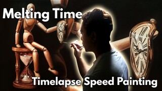 Time lapse Painting MELTING TIME | Edmund C. Andrada