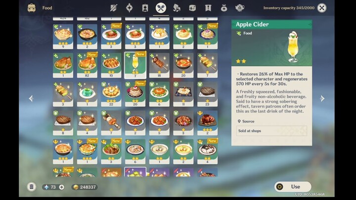 What happens when Master Diluc drinks the cider from Kaeya's birthday letter from months ago