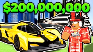 Spending $200,000,000 To Get EVERYTHING In Roblox Driving Empire