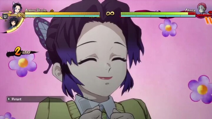 kocho vs akaza game play kimetzu no yaiba