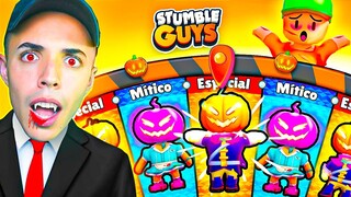 NUNCA DEBÍ GIRAR la RULETA de HALLOWEEN en STUMBLE GUYS... 😰
