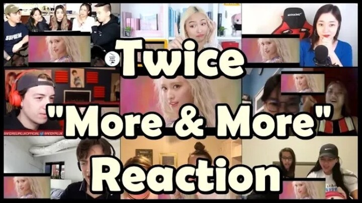 [Multi-Person Split Screen] TWICE’s “MORE & MORE” MV Reaction Video Compilation MASHUP